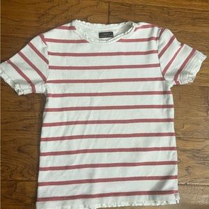 Zara basic knit stripped sweater short sleeve